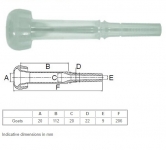 Сосковая резина для коз D.20 2000093 (комплект 2 шт. х 2000081)